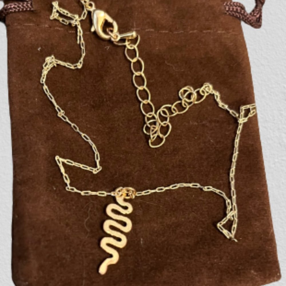 Gold Snake Necklace